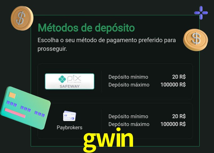 O cassino gwin oferece uma grande variedade de métodos de pagamento